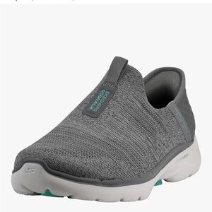 NWT; still in the box. Women’s Skechers Gray Slip-On Shoes